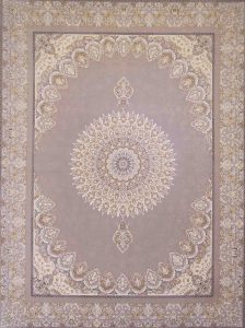 فرش کلاسیک سوماک شمس طلاکوب فیلی طلایی برجسته درجه1