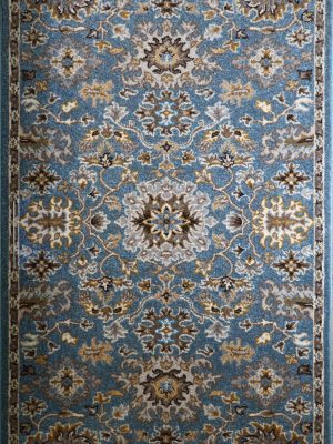 قالیچه طرح کلاسیک آبی ساوین