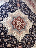 فرش ماشيني 4*3  سرمه اي حاشيه لاکي - تصویر 3