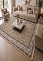 فرش ماشيني 4*3 ايوان 700-2550-8رنگ داريس بژ TI1023 درجه1