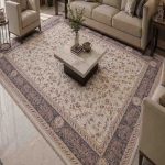 فرش ماشيني 4*3 سناباد 1500-4500-8رنگ داريس AX1034 کرم برجسته درجه1