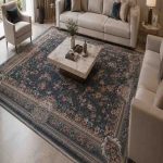 فرش ماشيني 4*3 ايوان 700-2550-10رنگ گلشن دودي درجه1