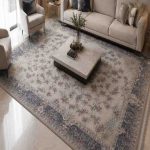 فرش ماشيني 4*3 ايوان 700-2550-10رنگ حرير فيلي درجه1