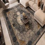 فرش ماشيني 4*3 ايوان 700-2550-8رنگ دياکو دودي درجه1