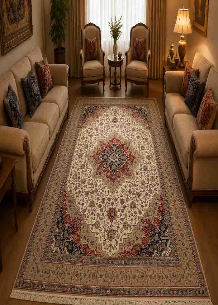 7748-4 فرش ماشيني 3/5*2/5 سناباد AV1035 - تصویر 1