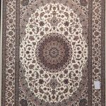 فرش ماشيني 4*3 ايوان 700-2550-8رنگ نائين کرم درجه1