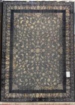 فرش ماشيني 4*3 ايوان 700-2550-8رنگ داريس وينتج سرمه طلاکوب L1053 درجه1 - تصویر 3